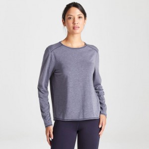 Koszulki Damskie Craghoppers First Layer Long Sleeve Granatowe | PL RPUGL07