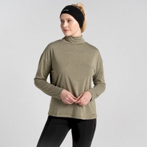 Koszulki Damskie Craghoppers Meridan Long Sleeve Oliwkowe | PL KCYZO48