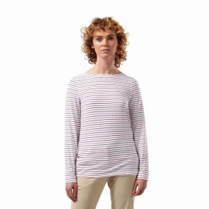 Koszulki Damskie Craghoppers NosiLife Erin Long Sleeve Kolorowe | PL GWSIN20