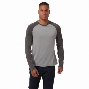 Koszulki Męskie Craghoppers First Layer Long Sleeve Szare | PL OACET58