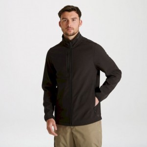 Kurtka Softshell Męskie Craghoppers Expert Basecamp Czarne | PL BVOUW56