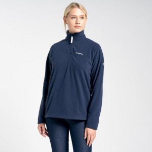 Swetry Z Polaru Damskie Craghoppers Cabrillo Half Zip Granatowe | PL DEYCN93