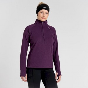 Swetry Z Polaru Damskie Craghoppers Dynamic Pro Half Zip Fioletowe | PL SVIWP57