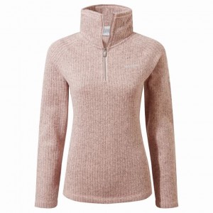 Swetry Z Polaru Damskie Craghoppers Eveline Half Zip Różowe | PL VGDMP70