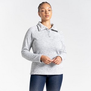 Swetry Z Polaru Damskie Craghoppers Janeal Half Zip Szare | PL JDSHW53