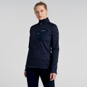 Swetry Z Polaru Damskie Craghoppers Trina Half Zip Granatowe | PL GEZAK40