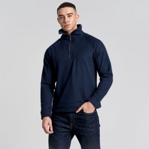 Swetry Z Polaru Męskie Craghoppers Logan Half Zip Granatowe | PL VUHEW79