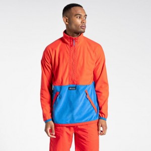 Swetry Z Polaru Męskie Craghoppers Welwood Half Zip Pomarańczowe Niebieskie | PL TENXR91