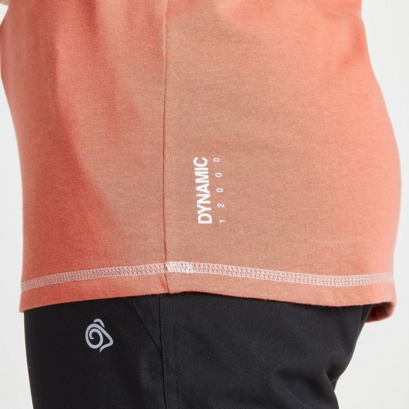 Koszulki Damskie Craghoppers Dynamic Krótkie Sleeve Warm Ginger Pomarańczowe | PL QDXVL63