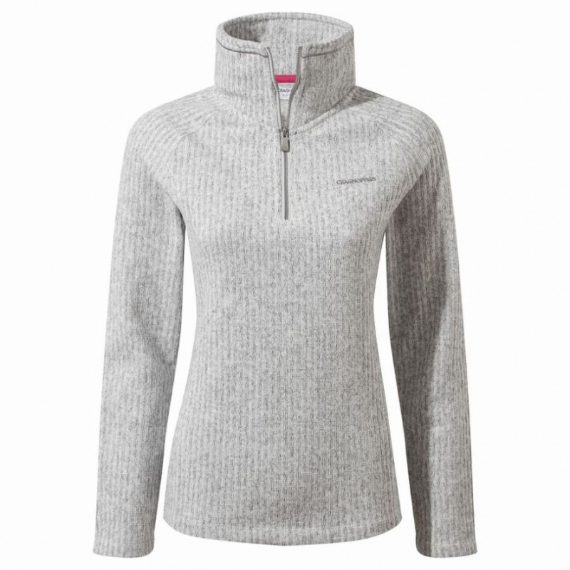 Swetry Z Polaru Damskie Craghoppers Eveline Half Zip Szare | PL BHGLX34