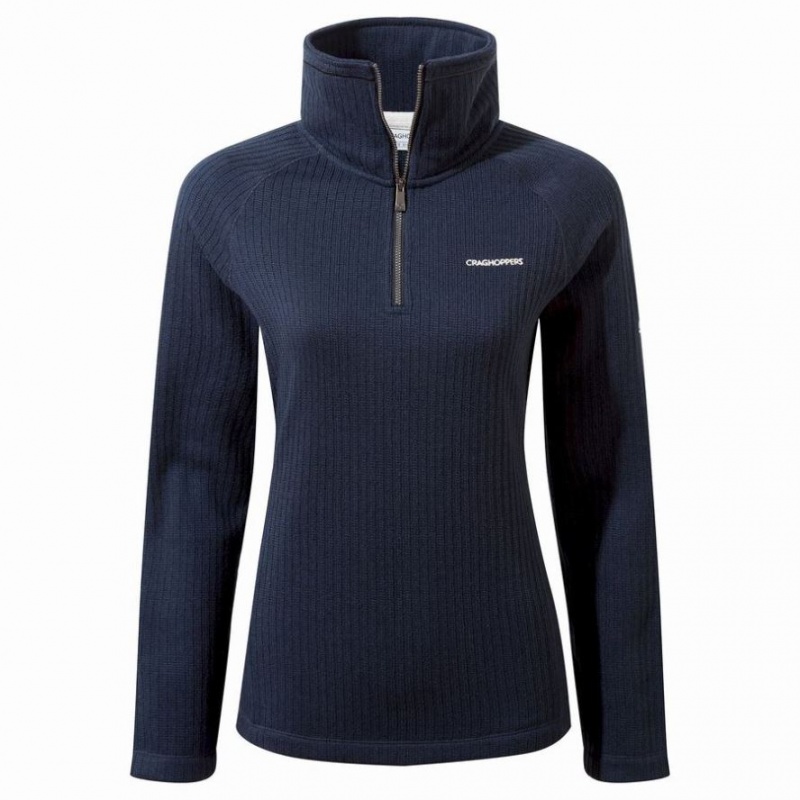 Swetry Z Polaru Damskie Craghoppers Eveline Half Zip Granatowe | PL IYDRT65