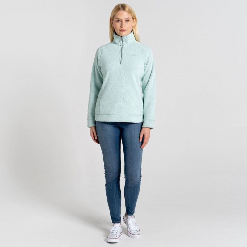 Swetry Z Polaru Damskie Craghoppers Lilian Half Zip Mięta | PL JGYBP69