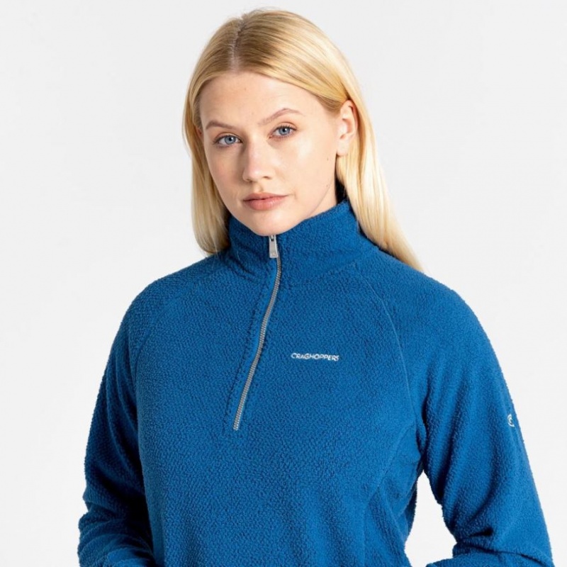 Swetry Z Polaru Damskie Craghoppers Lilian Half Zip Niebieskie | PL PRQWD51