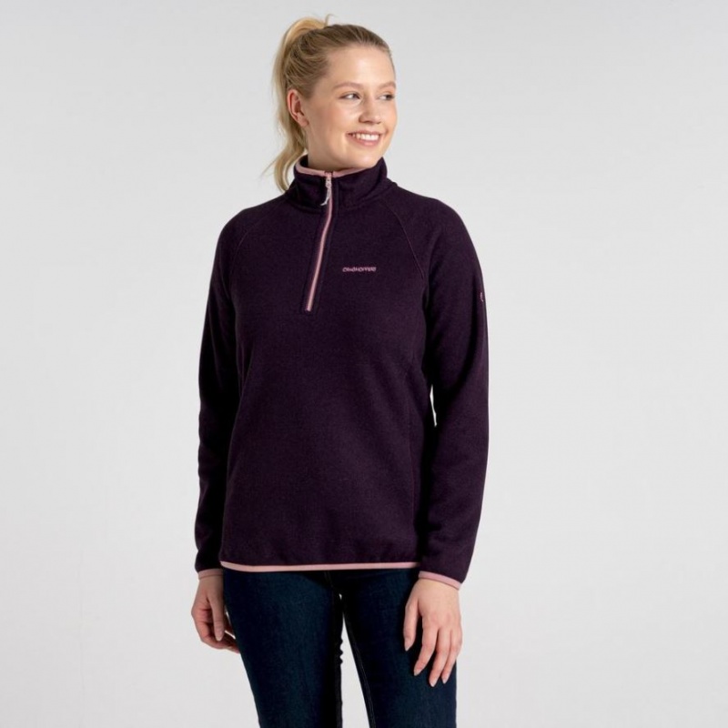 Swetry Z Polaru Damskie Craghoppers Milia Half Zip Fioletowe | PL PQOVE48