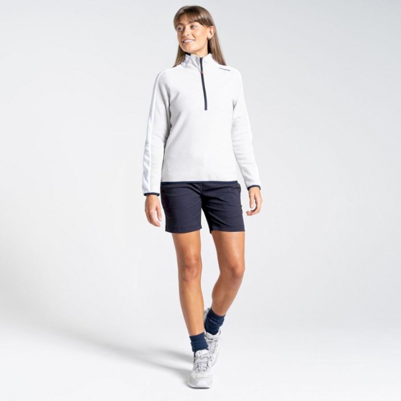 Swetry Z Polaru Damskie Craghoppers Minerva Half Zip Białe | PL AMXBH02