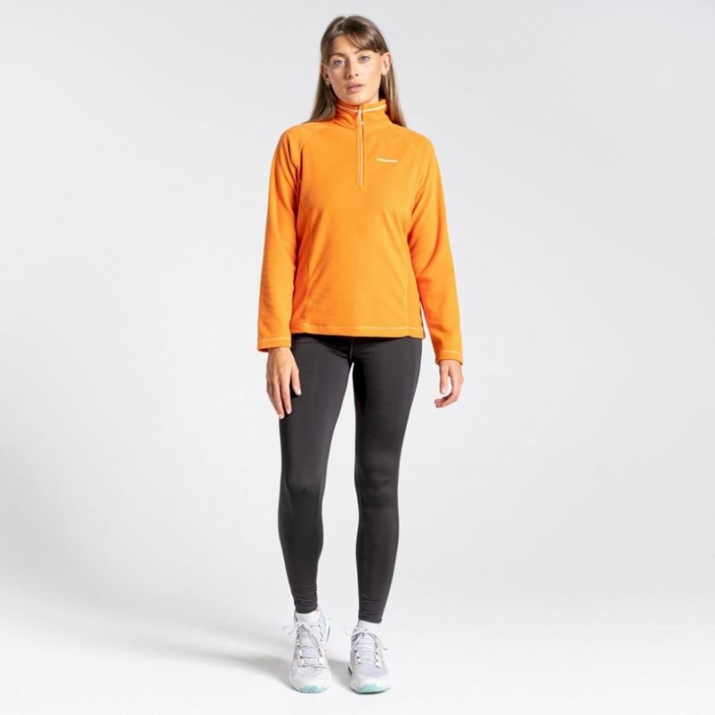 Swetry Z Polaru Damskie Craghoppers Miska Half Zip Pomarańczowe | PL QKYRS31