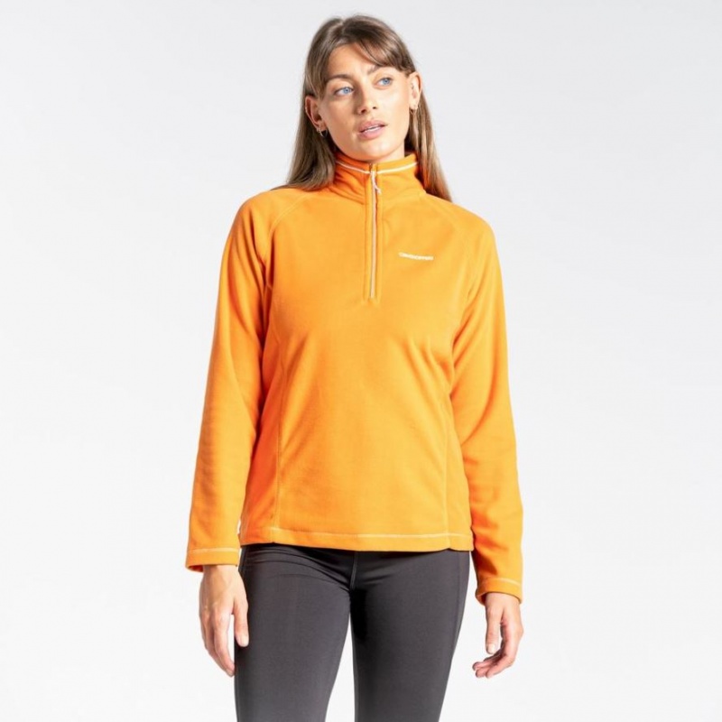 Swetry Z Polaru Damskie Craghoppers Miska Half Zip Pomarańczowe | PL QKYRS31