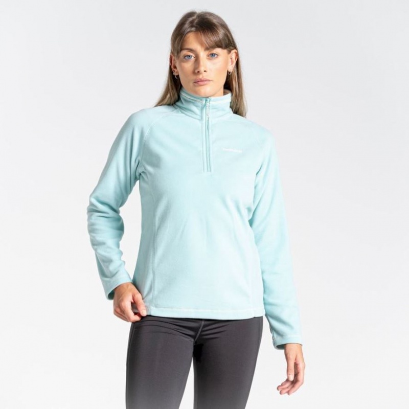 Swetry Z Polaru Damskie Craghoppers Miska Half Zip Turkusowe | PL GAFRO83