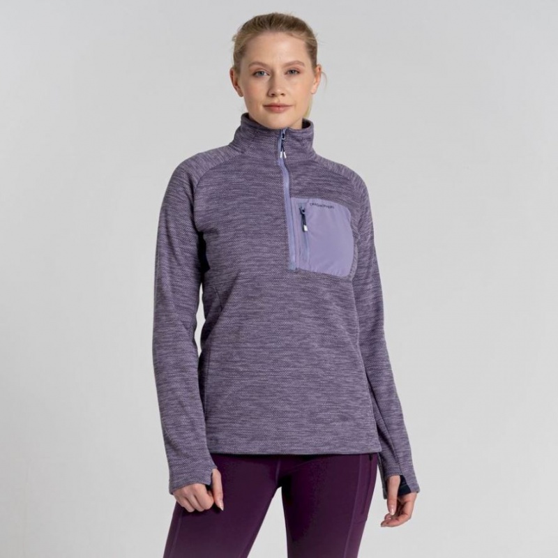 Swetry Z Polaru Damskie Craghoppers Trina Half Zip Fioletowe | PL GXTKQ31