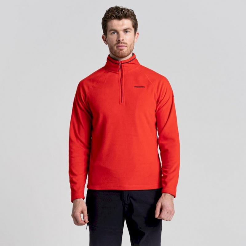 Swetry Z Polaru Męskie Craghoppers Corey Half Zip Czerwone | PL FWKBL90