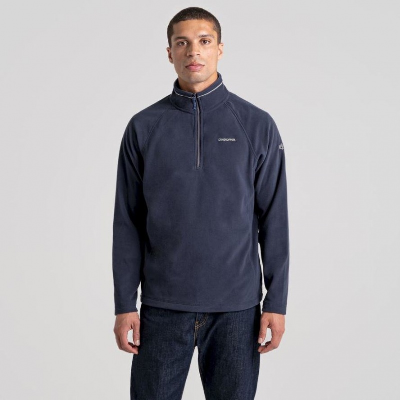 Swetry Z Polaru Męskie Craghoppers Corey Half Zip Granatowe | PL MHZNF27