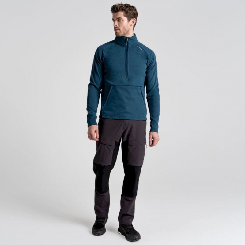 Swetry Z Polaru Męskie Craghoppers Dynamic Pro Half Zip Granatowe | PL OIDRJ86