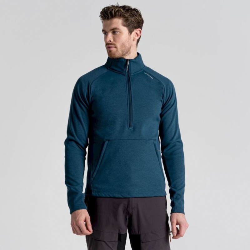 Swetry Z Polaru Męskie Craghoppers Dynamic Pro Half Zip Granatowe | PL OIDRJ86